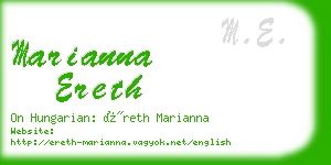 marianna ereth business card